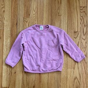 Zara Lilac Kids Pullover Sweatshirt